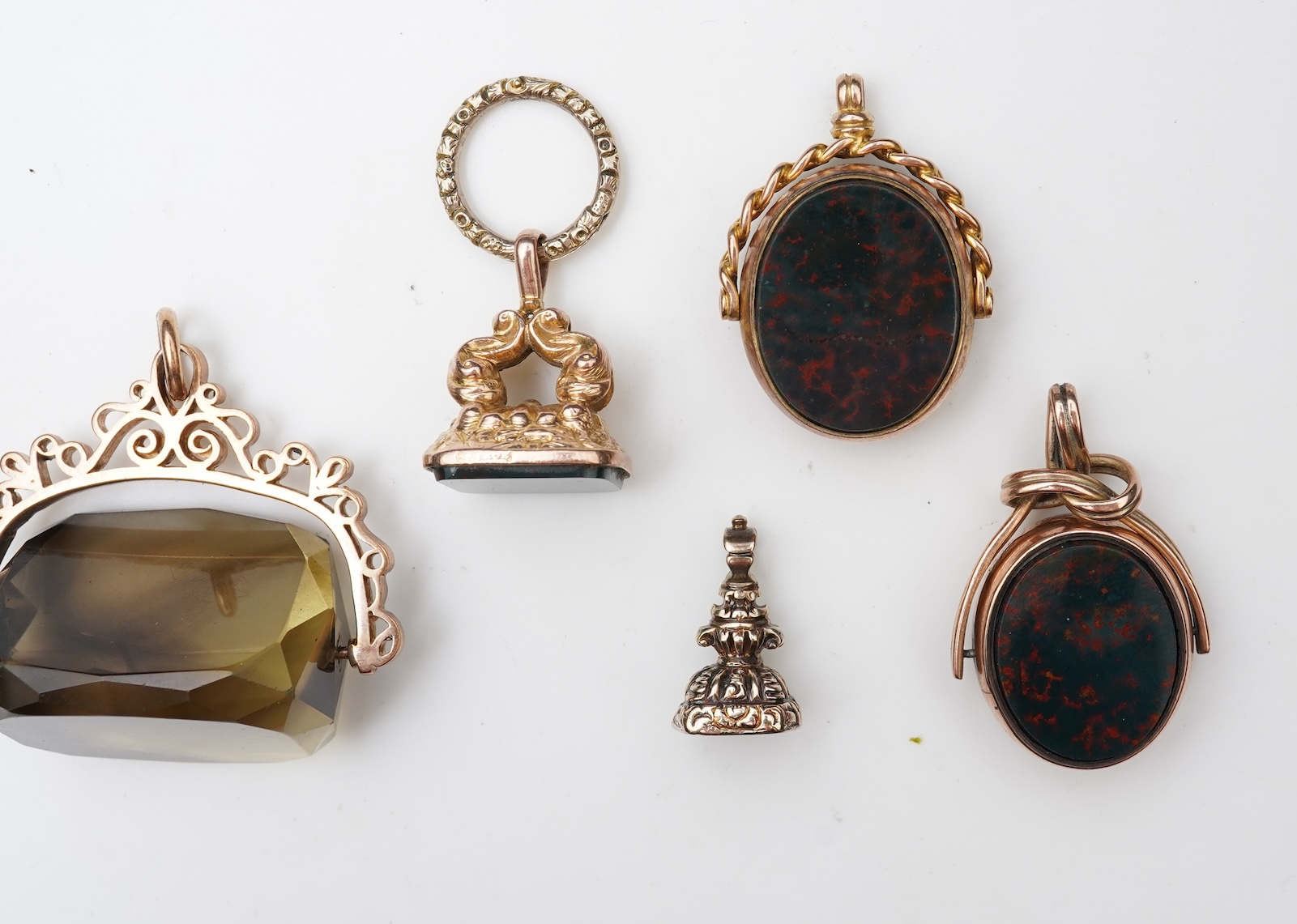 A collection of fob seals